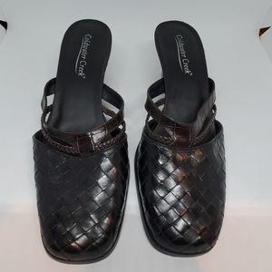 Coldwater Creek Black & Brown Slip On Shoes 9.5